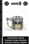 Stainless Steel Knight-Themed Mug—Desk Ornament