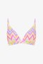 Zigzag Desenli Üçgen Bikini Üstü - 6