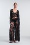 Pirra Lace Dantel Black Dressing Gown - مجموعة Privee - 4