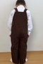 Boys' Cotton Gabardine Brown Dungarees - 5