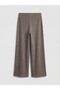 LCW Vision Brown Knit Straight-Leg Standard & Regular Wide-Leg Women's Pants, Featuring the ALITA CITY Touch - 5