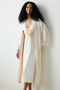Roses Satin Cream Nightgown - 2