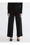 LCW Modest Black Knit Straight-Leg Standard & Regular Wide-Leg Women's Pants, Featuring the ALITA CITY Touch - 2