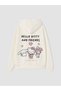 Rmz Gi̇yi̇m Farkiyla Hello Kitty Printed Girls' Soft Touch Zippered Sweatshirt - 6