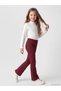 Trendy Picks from Kübra Butik: Girls' Cuffed Flared Leggings with a Waist Tie - 4