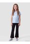 Girls' Cuffed Flared Leggings with a Waistband - 3