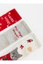 A Set of 5 New Year's-Themed Girls' Ankle Socks from UZG STORE for Fashion-Conscious Girls - 3