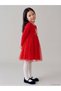Trendy Picks from Kübra Butik: Girls' Dress with a Round Neckline, Print, and Tulle Detail - 2