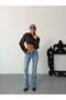 Women's Low-Rise Straight-Leg Denim Jeans - 6