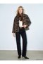 Timeless Clothing & Timeless Choices: Leopard-Embellished, Decorative-Buttoned Melton Coat - 4