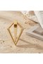 Triangle Ring-Shaped Furniture Knob, 32 mm, Gold Kitchen Cabinet Drawer Knob - 4