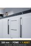 Ayla Modal Furniture Handle, 320 mm, charcoal grey, Kitchen Cabinet Drawer Handle - 4