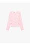 Long-Sleeve Crew-Neck Cotton T-Shirt with Bow and Rhinestone Detail - 3