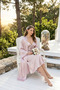 Satin Nightgown and Robe Long Set-Bridal & Honeymoon Collection - 6