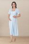 Enera Pink 4-Piece Maternity Set - Pajamas, Nightgown, and Robe Set with Easy Breastfeeding Feature - 3