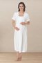 Enera Pink 4-Piece Maternity Set - Pajamas, Nightgown, and Robe Set with Easy Breastfeeding Feature - 4