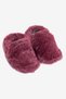 Furry Fur Burgundy Fur Barefoot Slippers (Gift Set) - 4