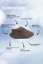 Furry Furry Gray Fur Barefoot Booties (Gift Set) - 3