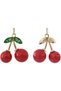 Cherry Shower Curtain Hooks, 12-Piece, Stainless Steel Rings, Decorative Resin Charm - 5
