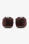 Fleece Fleece Coffee-Colored Barefoot Slippers (Gift Set) - 7