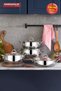 Elit Prime Silver 8-Piece Steel Cookware Set 8000