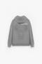 Men's Oversized "Savage" Printed Thick Hooded Sweatshirt, Gray - 4