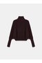 10902 Wool Blend Turtleneck Draped Sweater - 6