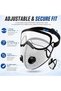 Reusable Carbon Filter Dust Mask with Adjustable Goggles, with 5-Layer Filter - 5