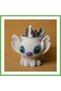 3D Printed Knitted Pen Holder - Cute Character Desk Pen Organizer - White Gen01