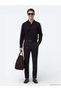 Black Solid Regular Fit Long-Sleeve Woven Casual 100% Cotton Shirt 10161122-100 - 2