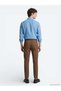 Blue Solid Regular Fit Long-Sleeved Woven Casual 100% Cotton Shirt 10161122-300 - 5