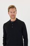 Polo Neck Woolen Men's Knitwear Sweater - 5