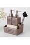 Liberty Two-Tone Sponge Towel, Taupe