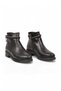 Women's Black Zip-Up Boots with Stone-Embellished Straps—Stylish, Comfortable Boots for the Office, Special Occasions, and Everyday Wear 325165 - 4