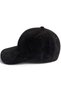 Unisex Hat with Embroidery in Eggplant Purple Velvet Fabric - 2