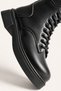 Women's Black Leather Winter Boots with Thick Soles, Everyday Style, Tr01Mk05E. - 6