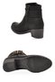 Women's Heeled Zip-Up Boots with Black Emerald Buckle Detail, 517078 - 5