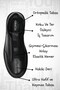 Men's Genuine Leather Casual Shoes, Black, Laceless, Elastic, Orthopedic, Lightweight, Non-Slip Sole, Everyday and Office Use - 3