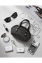 Black Stone-Embellished Mini Clutch Bag and Shoulder Bag—Evening and Formal Event Women's Handbag GEN01 - 3