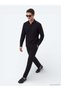 Black Solid Regular Fit Long-Sleeve Woven Casual 100% Cotton Shirt 10161122-100 - 4