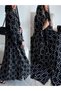 Polka Dot Lace Patchwork Abaya with Hijab