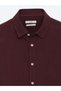 Burgundy Solid Regular Fit Long-Sleeved Casual 100% Cotton Shirt 10161122-740 - 7