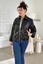 Zippered Leather Jacket 7K203 - 2
