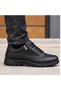 Fully Orthopedic Rubber Non-Slip Sole, Zipper-Closure, Genuine Leather Men's Winter Shoes - 3