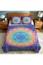 Boho Pattern Flannel 3Pcs Bedding Set, High Quality Flannel Bed Covers - 3