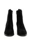 Genuine Suede Leather Black Women's Chelsea Heeled Boots - ZB275911 - 3