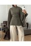 Batwing Sleeve Blouse - 6198 - Khaki (Women's)