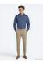 Indigo Solid Regular Fit Long-Sleeved Woven Casual Cotton Blend Shirt 10161121-250 - 2