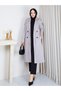 Suede Fabric Buttoned Women's Trench Coat