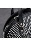 Black Stone-Embellished Mini Clutch Bag and Shoulder Bag—Evening and Formal Event Women's Handbag GEN01 - 2